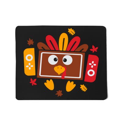 Turkey Face Funny Gaming Gamer Thanksgiving Mousepad