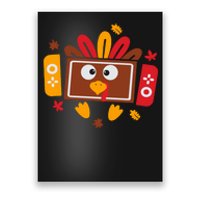 Turkey Face Funny Gaming Gamer Thanksgiving Poster