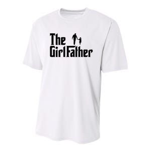 The Father Funny Dad Of Daddy Daughter Youth Performance Sprint T-Shirt