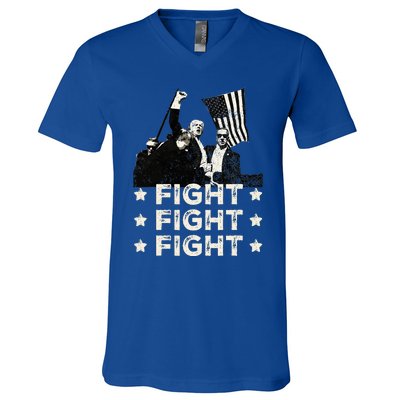 Trump Fight Fight Fight V-Neck T-Shirt