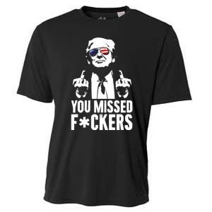 Trump Fight Fight Fight You Missed Fckers Cooling Performance Crew T-Shirt