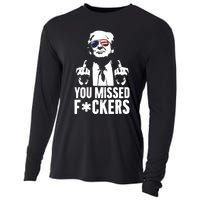 Trump Fight Fight Fight You Missed Fckers Cooling Performance Long Sleeve Crew