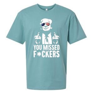 Trump Fight Fight Fight You Missed Fckers Sueded Cloud Jersey T-Shirt