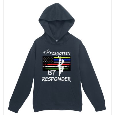 The Forgotten First Responder Tribute To Electrical Lineman Urban Pullover Hoodie