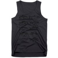 Types Freshwater Fish Funny Fisherman Tank Top