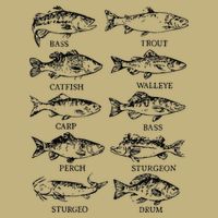 Types Freshwater Fish Funny Fisherman Long Sleeve Shirt