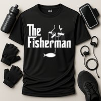 The Fisherman Funny Fishing Cooling Performance Crew T-Shirt