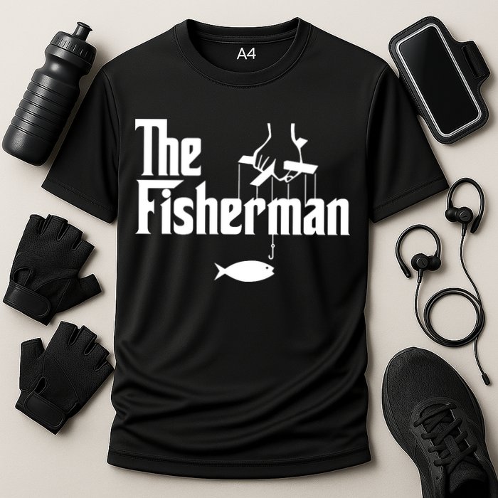 The Fisherman Funny Fishing Cooling Performance Crew T-Shirt