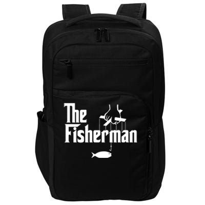 The Fisherman Funny Fishing Impact Tech Backpack