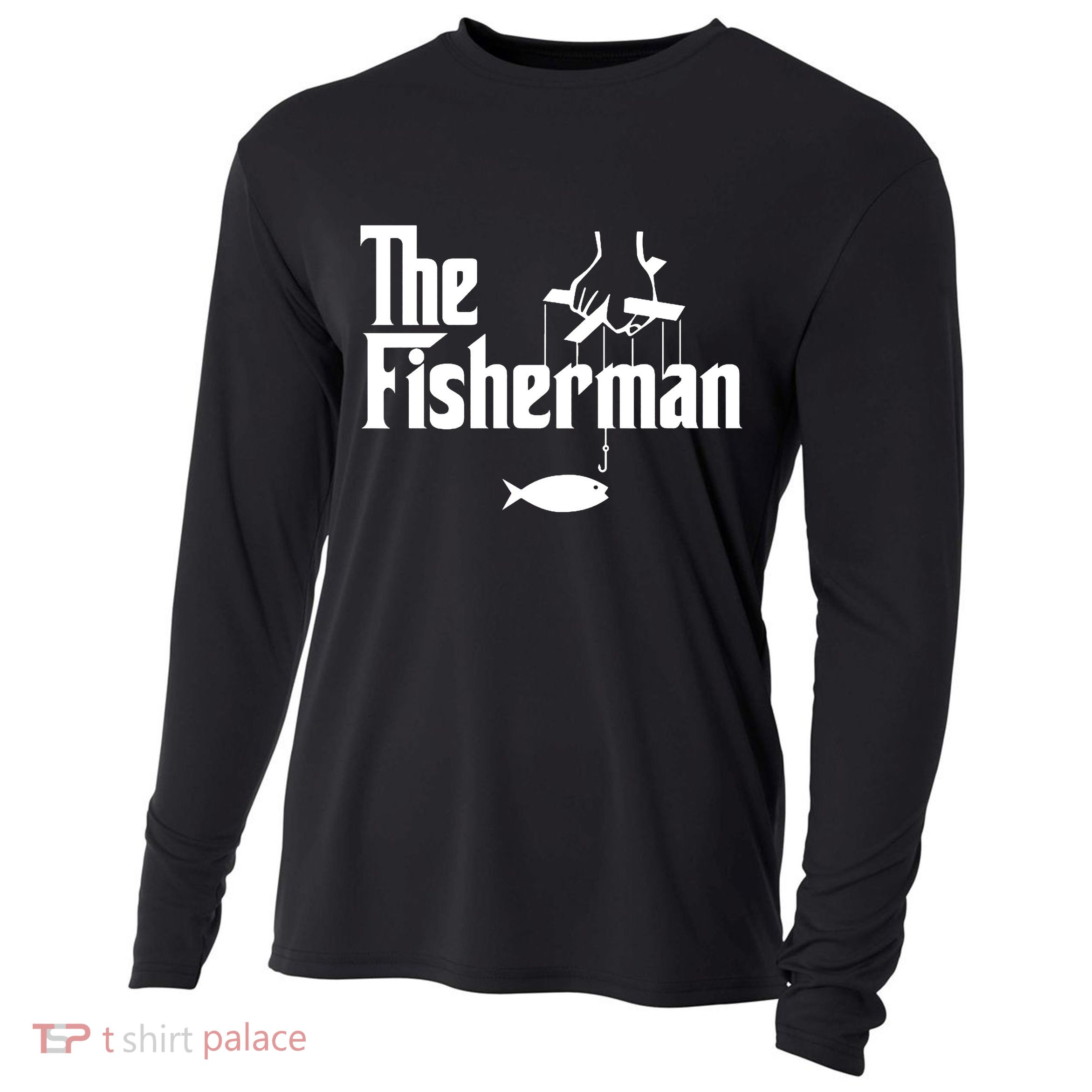 The Fisherman Funny Fishing Cooling Performance Long Sleeve Crew