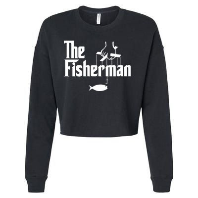 The Fisherman Funny Fishing Cropped Pullover Crew