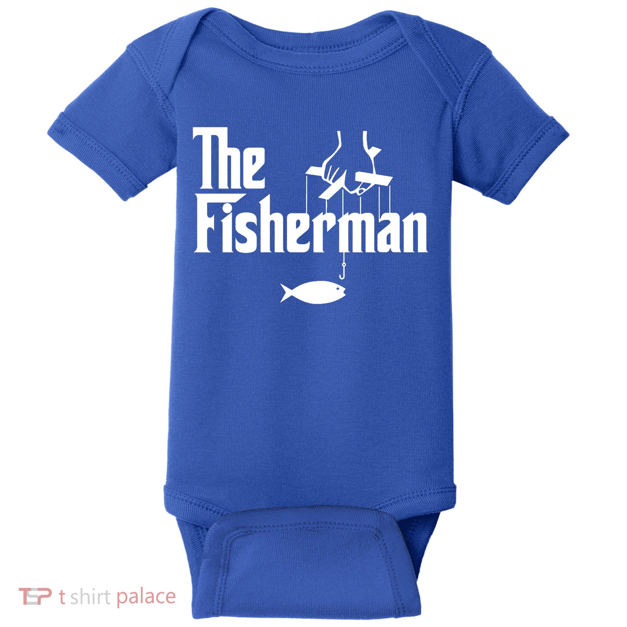 The Fisherman Funny Fishing Baby Bodysuit