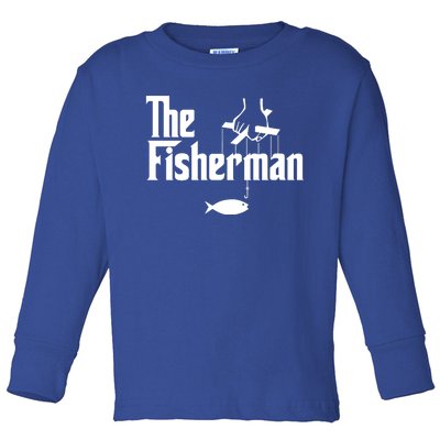 The Fisherman Funny Fishing Toddler Long Sleeve Shirt