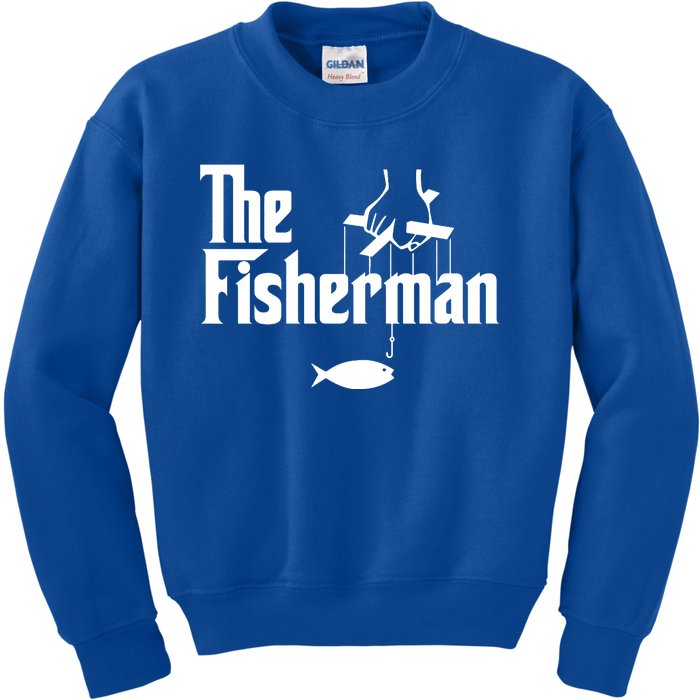 The Fisherman Funny Fishing Kids Sweatshirt