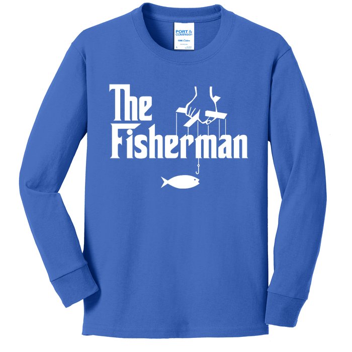 The Fisherman Funny Fishing Kids Long Sleeve Shirt