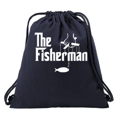 The Fisherman Funny Fishing Drawstring Bag