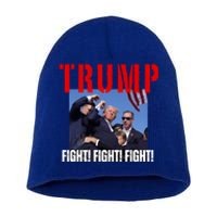 Trump Fight Fight Fight Rally Trump Fight Fight Fight Meaningful Gift Short Acrylic Beanie