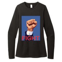 Trump Fist Fight Fight Fight Womens CVC Long Sleeve Shirt