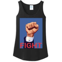 Trump Fist Fight Fight Fight Ladies Essential Tank