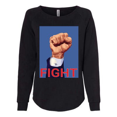 Trump Fist Fight Fight Fight Womens California Wash Sweatshirt