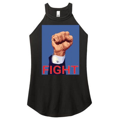 Trump Fist Fight Fight Fight Women's Perfect Tri Rocker Tank