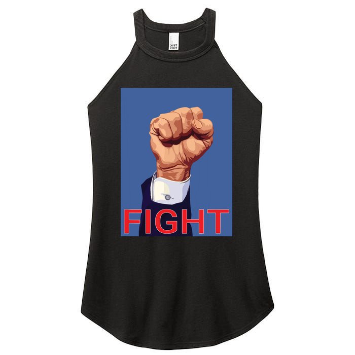 Trump Fist Fight Fight Fight Women's Perfect Tri Rocker Tank