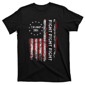 Trump Fight Fight Fight Pro Rump 2024 President Election T-Shirt