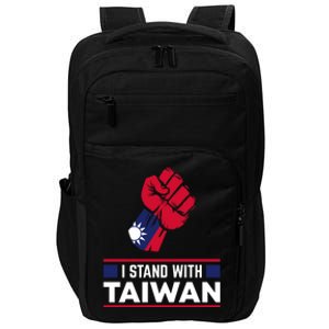 Taiwanese Flag Fist I Stand With Taiwan Gift Impact Tech Backpack