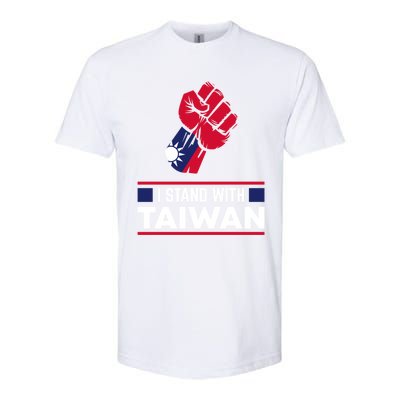 Taiwanese Flag Fist I Stand With Taiwan Gift Softstyle CVC T-Shirt