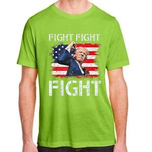 Trump Fight Fight Fight Trump Signals To Americans To Fight Adult ChromaSoft Performance T-Shirt