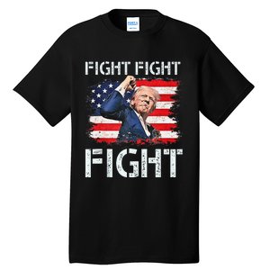 Trump Fight Fight Fight Trump Signals To Americans To Fight Tall T-Shirt