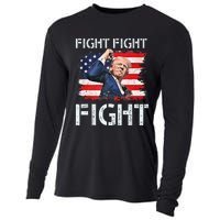 Trump Fight Fight Fight Trump Signals To Americans To Fight Cooling Performance Long Sleeve Crew