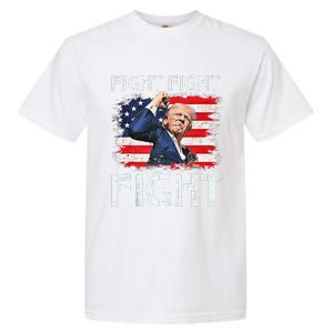 Trump Fight Fight Fight Trump Signals To Americans To Fight Garment-Dyed Heavyweight T-Shirt