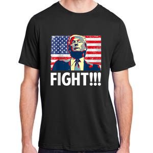 Trump Fight Fighter Supporter Voters American Flag Adult ChromaSoft Performance T-Shirt