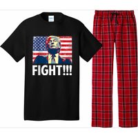 Trump Fight Fighter Supporter Voters American Flag Pajama Set