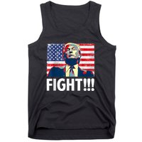 Trump Fight Fighter Supporter Voters American Flag Tank Top