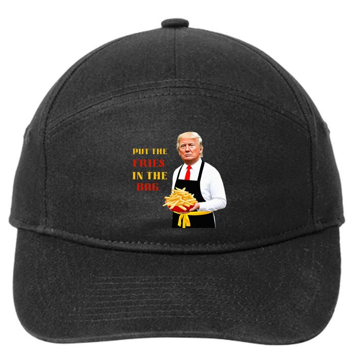Trump Fast Food Put The Fries In The Bag 2024 7-Panel Snapback Hat