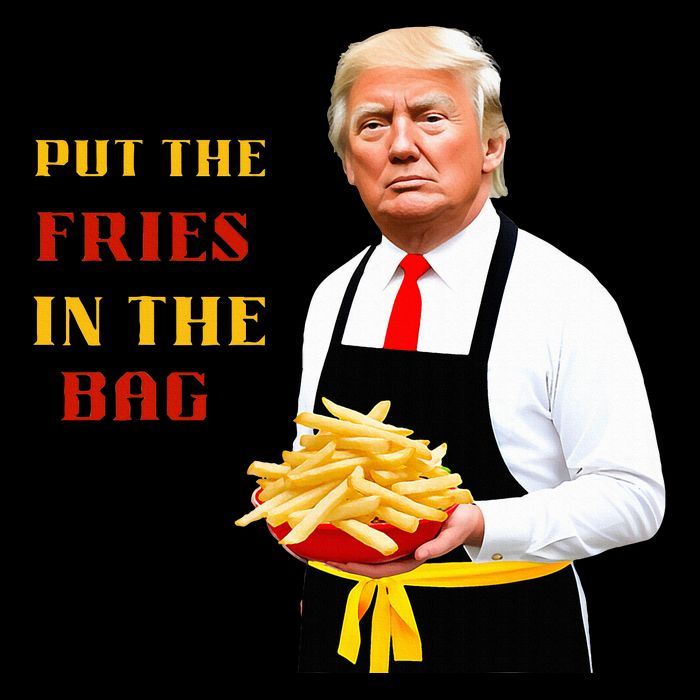 Trump Fast Food Put The Fries In The Bag 2024 7-Panel Snapback Hat