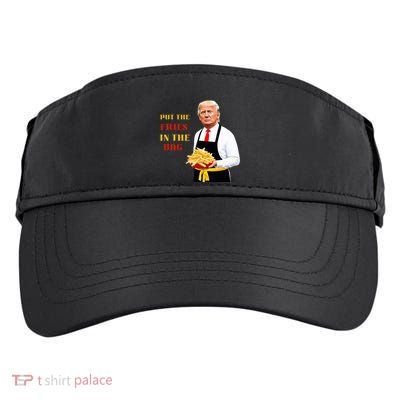 Trump Fast Food Put The Fries In The Bag 2024 Adult Drive Performance Visor