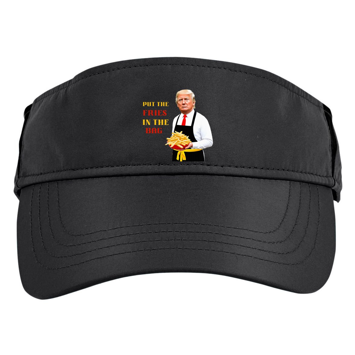 Trump Fast Food Put The Fries In The Bag 2024 Adult Drive Performance Visor