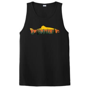 Trout Fly Fishing Outdoor Forest Nature Wildlife PosiCharge Competitor Tank