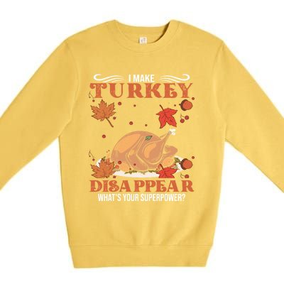 Thanksgiving Fall Funny Roasted Turkey I Like It Moist Meaningful Gift Premium Crewneck Sweatshirt