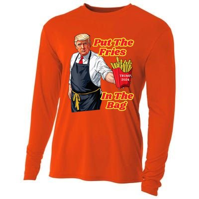 Trump Fast Food Put The Fries In The Bag 2024 Cooling Performance Long Sleeve Crew