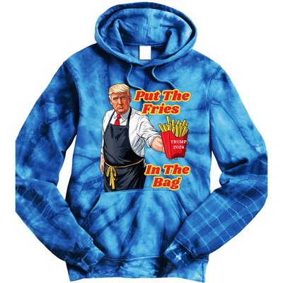 Trump Fast Food Put The Fries In The Bag 2024 Tie Dye Hoodie