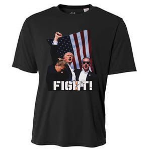 Trump Fighting For Supporters And Americans Cooling Performance Crew T-Shirt