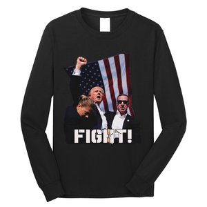 Trump Fighting For Supporters And Americans Long Sleeve Shirt