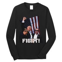 Trump Fighting For Supporters And Americans Long Sleeve Shirt