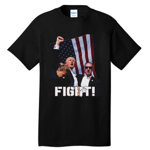 Trump Fighting For Supporters And Americans Tall T-Shirt