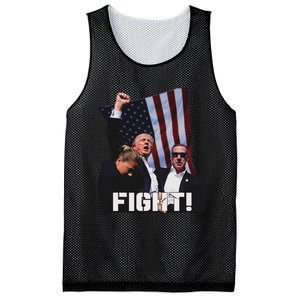 Trump Fighting For Supporters And Americans Mesh Reversible Basketball Jersey Tank