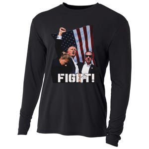 Trump Fighting For Supporters And Americans Cooling Performance Long Sleeve Crew